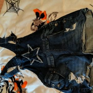 Blackheart Indigo Star Shortalls (Flawed)
